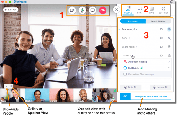 how to use bluejeans for video conferencing