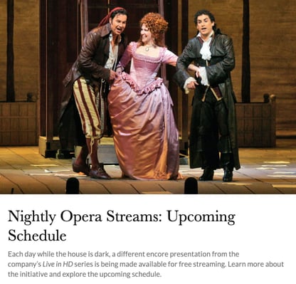 Metropolitan Opera Streams