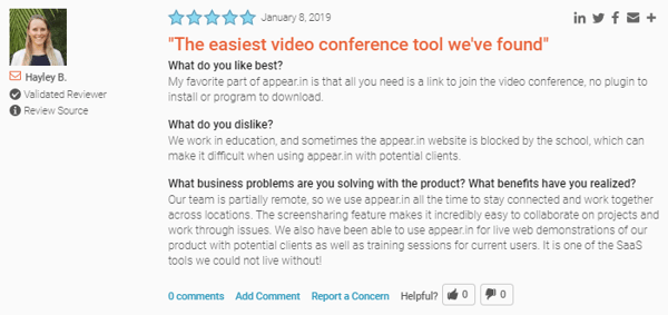 Appear.in Video Conferencing Software Review