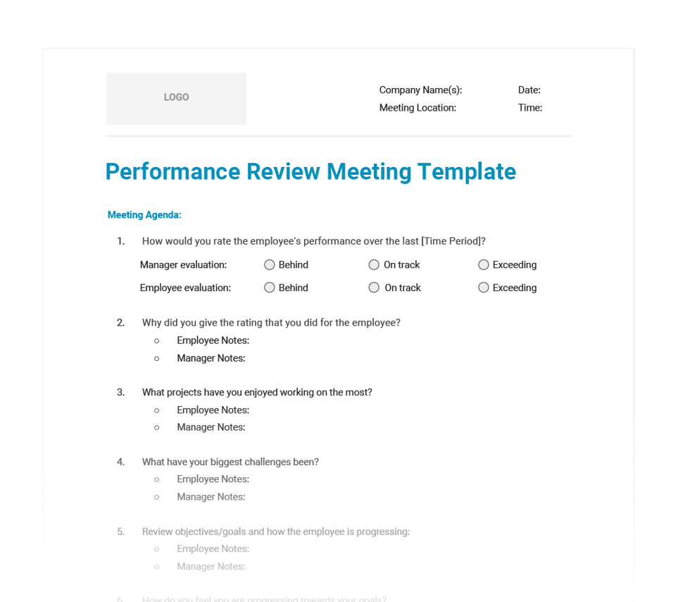 Meeting Review Template meeting-review-template