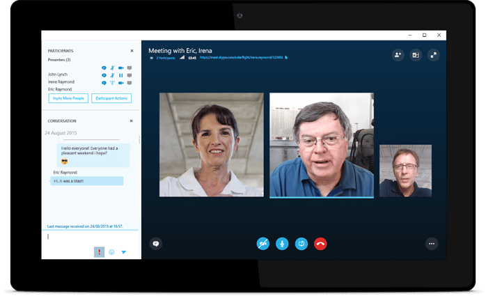 skype for business best video meeting app