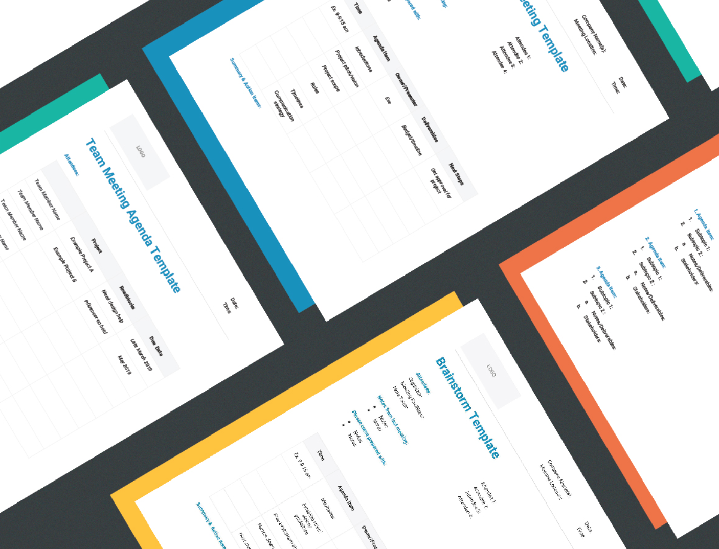 12 Free Meeting Agenda Templates